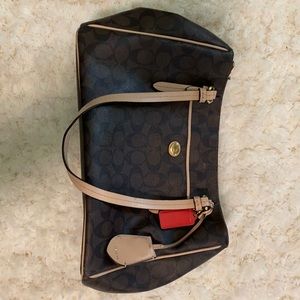 Brown Coach handbag